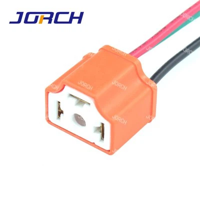 3 উপায় H4 9003 সিরামিক কার হেড লাইট বাল্ব ল্যাম্প সকেট প্লাগ হট অটো ওয়্যার হারনেস সংযোগকারী